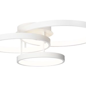 Zola 84W Dimmable LED Semi-Flush Mount Light White / Warm White - ZOLA3WHT