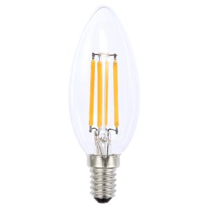 Filament 12V Candle LED 4W E14 Cool White - LCAN4WCSESCWD12V