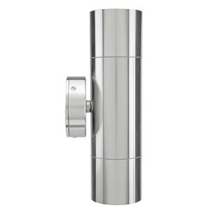 Seaford 4W 240V Up & Down LED Wall Pillar Light Brushed Chrome / Warm White - 220601/13