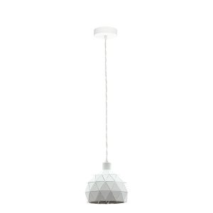 Roccaforte 1 Light Pendant Small White - 33344N