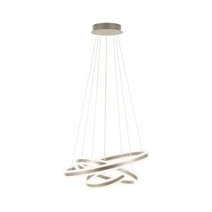 Tonarella 177W LED Pendant Satin Nickel & Champagne / Warm White - 39314