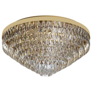 Valparaiso 16 Light Crystal Flush Mount Light Gold - 39459