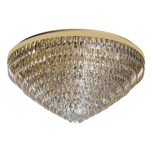 Valparaiso 25 Light Crystal Flush Mount Light Gold - 39461