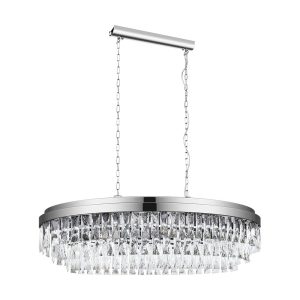 Valparaiso 10 Light Crystal Chandelier Chrome - 39494