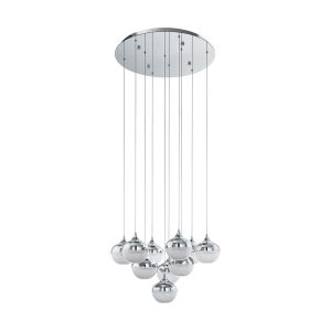 Mioglia 32W Dimmable LED Chandelier Chrome & Granille / Warm White - 39527