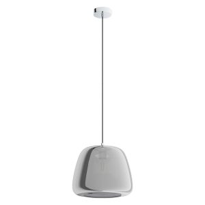 Albarino 1 Light Pendant Large Chrome / Black - 39665N