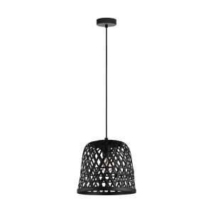 Kirkcolm 1 Light Pendant Black - 43112N