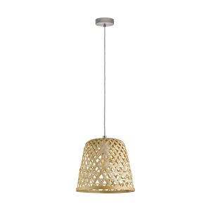 Kirkcolm 1 Light Pendant Natural - 43113N