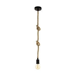 Rampside 1 Light Rope Suspension Black - 43256