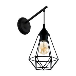 Tarbes 1 Light Wall Light Black - 49081