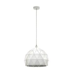 Roccaforte 1 Light Pendant Large White - 97855N