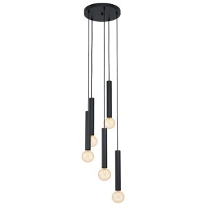 Cortenova 5 Light Pendant Black - 98058