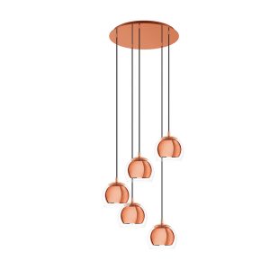 Rocamar 5 Light Pendant Copper - 98595