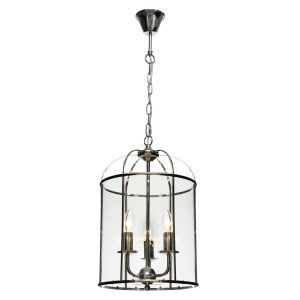 Clovelly 3 Light Pendant Medium Chrome / Clear - CLOV3PCH