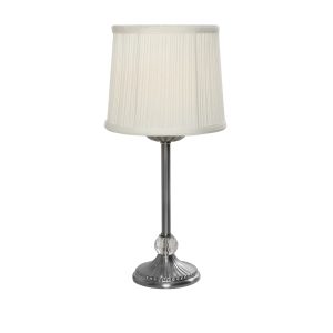 Mia 1 Light Table Lamp Antique Silver - MIA1TLAS