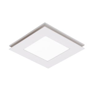 Flow Small Square Exhaust Fan with Light / Tri-Colour - MXFLFS25W