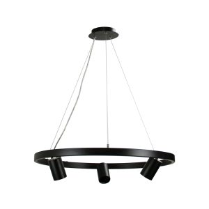 Pano 3 Light 240V GU10 Pendant Black - OL56093BK