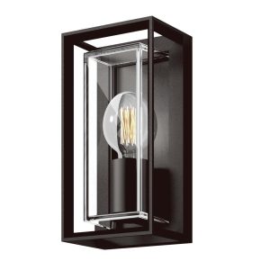 Claro 1 Light Wall Light Black - 19890