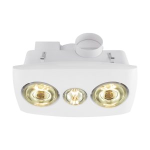 Vesuvius 2 Light 3 in 1 Bathroom Heater / White - 204152