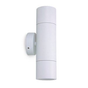 White Up/Down Wall Pillar Spot Light - 240V LED - AT5004/WHT/LED