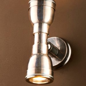 Bayport 2 Light Wall Light Antique Silver - ELPIM31165AS