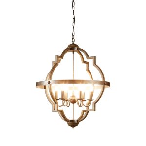 Hyatt 6 Light Pendant Large Grey Iron - ELZR74304L