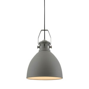 Fabrica 1 Light Pendant Large Grey - FABRICA PE40-GY