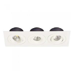 Multiform 24W Dimmable LED Downlight White / Warm White - LDL-TLT-WH + LDL-PLATE3-WH