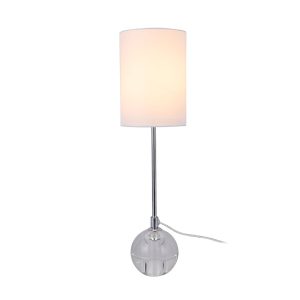 Sanna 1 Light Table Lamp Chrome / White - LL-27-0020