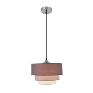 Isabelle 1 Light Pendant Grey - LL002PL045GR