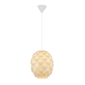 Melito 1 Light Pendant Small White - LL002PL057