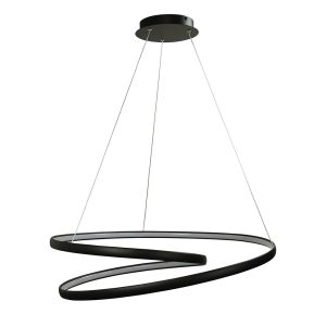 Infinity 50W LED Dimmable Pendant Black / Cool White - OL60954/80BK