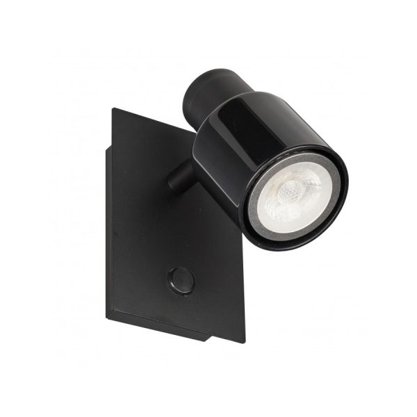 Kade GU10 Single Spotlight Black - SK-B1-BL