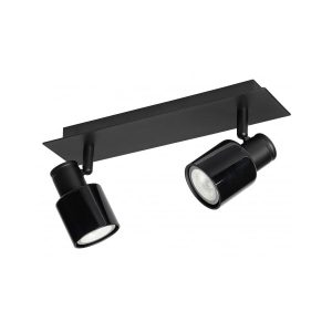 Kade GU10 Double Bar Spotlight Black - SK-B2-BL