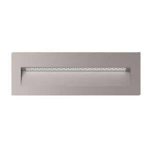 Zac-8 8W LED 12V DC Rectangular Recessed Brick Light Silver / White - 19791