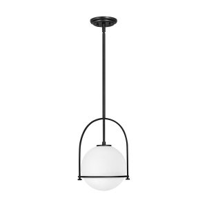 Somerset 1 Light 12" Pendant Black - U/HK/3407BK