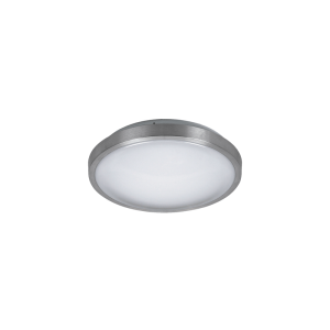 Matt Lens 14W LED Oyster With Trim Satin Chrome / Cool White - 727-14-SC