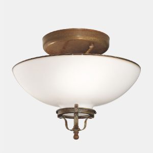 Country 3 Light Small Semi Flush Bowl Shape - 082.02.OV