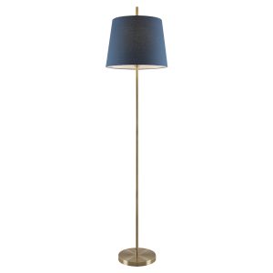 Dior Floor Lamp Antique Brass / Blue - Dior FL-BLAB