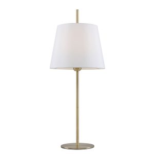 Dior Table Lamp Antique Brass / White - Dior TL-WHAB