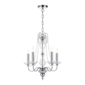 Rhine 5 Light Chandelier Chrome - RHINE PE05-CH