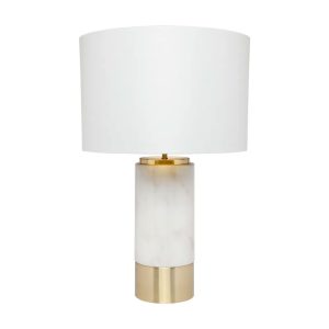 Paola 1 Light Table Lamp Marble / White / White - B12271