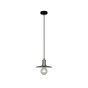 Chapeau 1 Light Pendant Small Satin Chrome / Smoked Glass Collie - CHAPEAU1