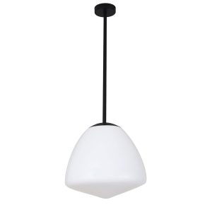 Ciotola 1 Light Pendant Large Matt Black - CIOTOLA5