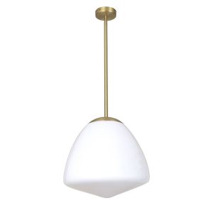 Ciotola 1 Light Pendant Large Antique Brass - CIOTOLA6