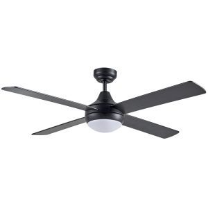 Link 48" AC Ceiling Fan With 2 x E27 & Wall Control Matt Black - FSL1244M