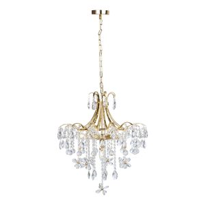 Sienna 8 Light Chandelier Large Gold - SIENNA PE71-GD