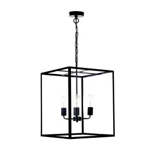 Hampton 4 Light Pendant Black - SL64924BK