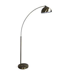 Dome 1 Light Floor Lamp Antique Brass - SL91201AB