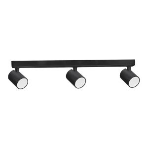 Spot 240V GU10 Triple Adjustable Ceiling Spotlight Bar Matt Black - SPOT-BAR3B